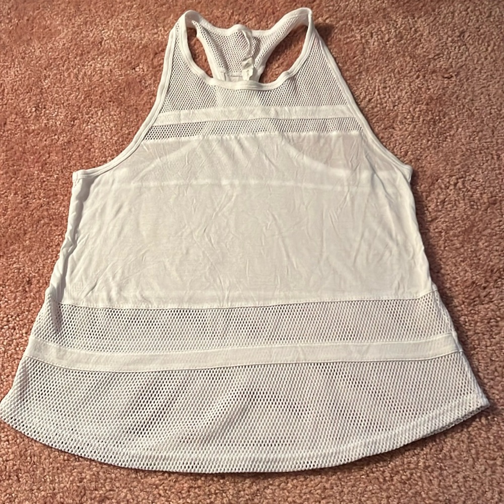 Alo Racer Back Mesh Tank Top - Picture 2 of 8